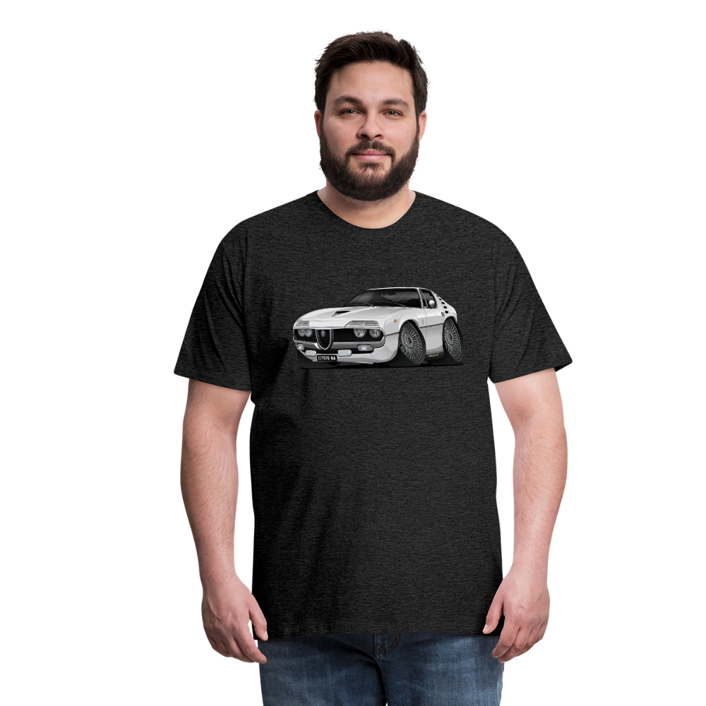1971 Alfa Romeo Montreal Car Art Men's Premium T-Shirt - charcoal gray