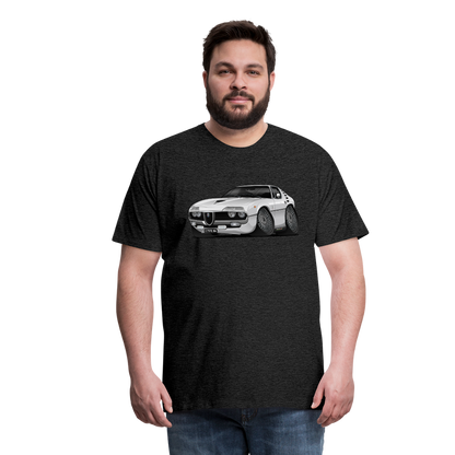 1971 Alfa Romeo Montreal Car Art Men's Premium T-Shirt - charcoal gray