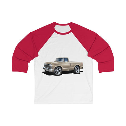 1974 F-100 Car Art Unisex 3/4 Sleeve Baseball Tee