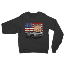 Convertible Mustang Route 66 Classic Adult Sweatshirt