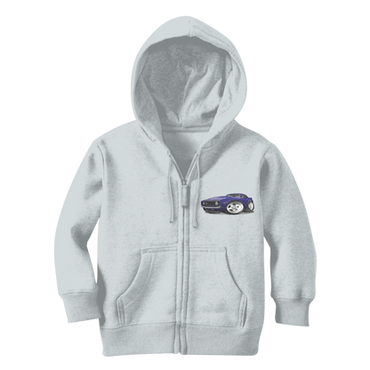 1st Generation Purple Camaro Classic Kids Zip Hoodie