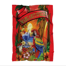 Margaritaville Red Parrot Premium Sublimation Adult Blanket