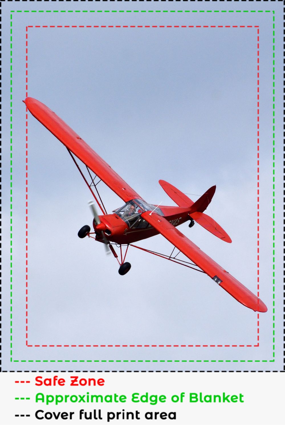 Red Piper Cub Blanket