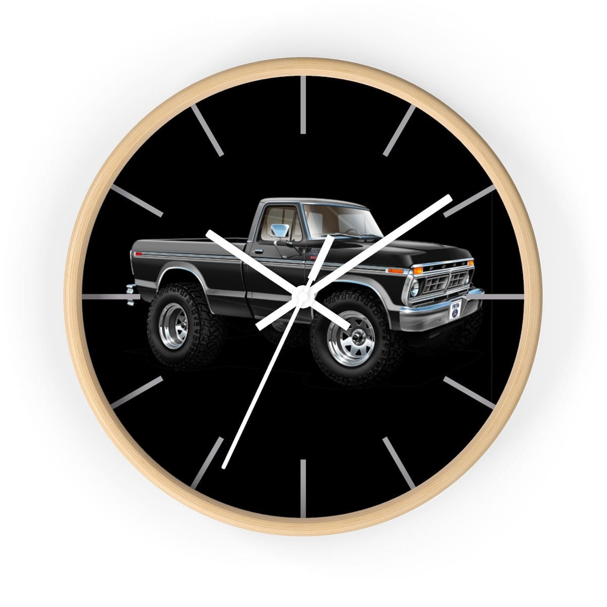 1976 F-150 Ranger XLT 4x4 Pickup Truck Wall clock