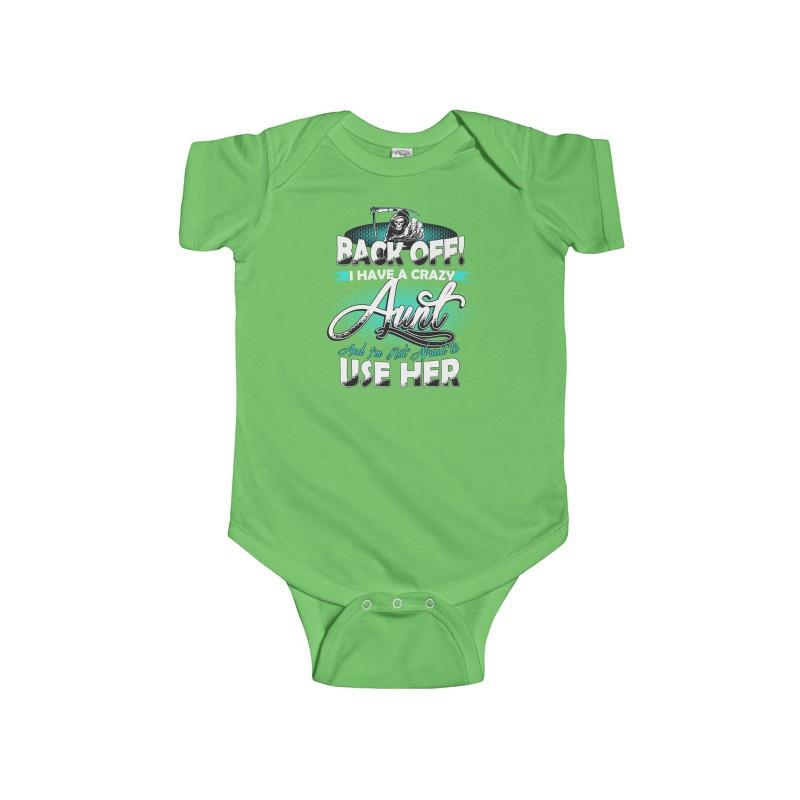 Infant Fine Jersey Bodysuit Back Off Aunt - Let's Print Big