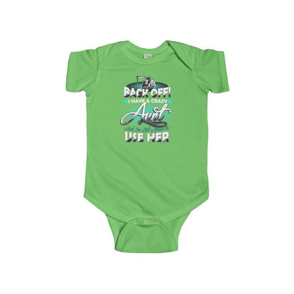 Infant Fine Jersey Bodysuit Back Off Aunt - Let's Print Big