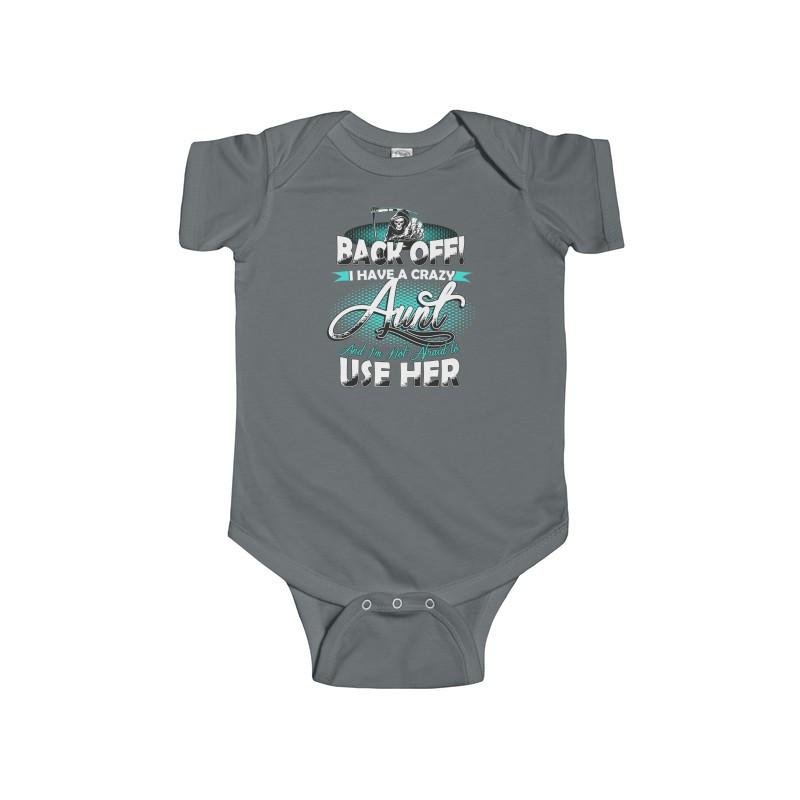 Infant Fine Jersey Bodysuit Back Off Aunt - Let's Print Big
