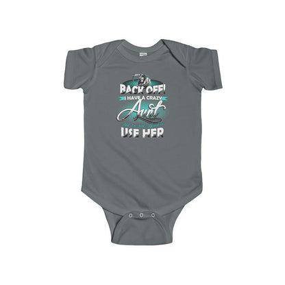 Infant Fine Jersey Bodysuit Back Off Aunt - Let's Print Big