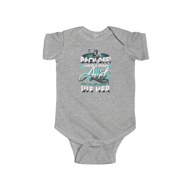 Infant Fine Jersey Bodysuit Back Off Aunt - Let's Print Big