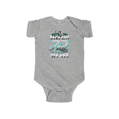 Infant Fine Jersey Bodysuit Back Off Aunt - Let's Print Big