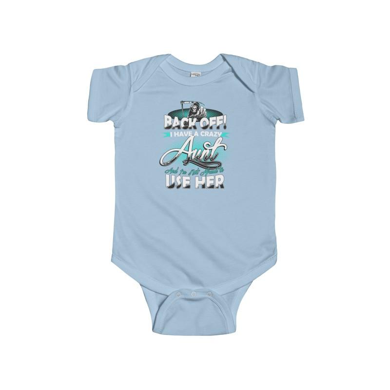 Infant Fine Jersey Bodysuit Back Off Aunt - Let's Print Big