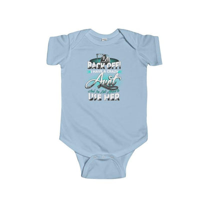 Infant Fine Jersey Bodysuit Back Off Aunt - Let's Print Big