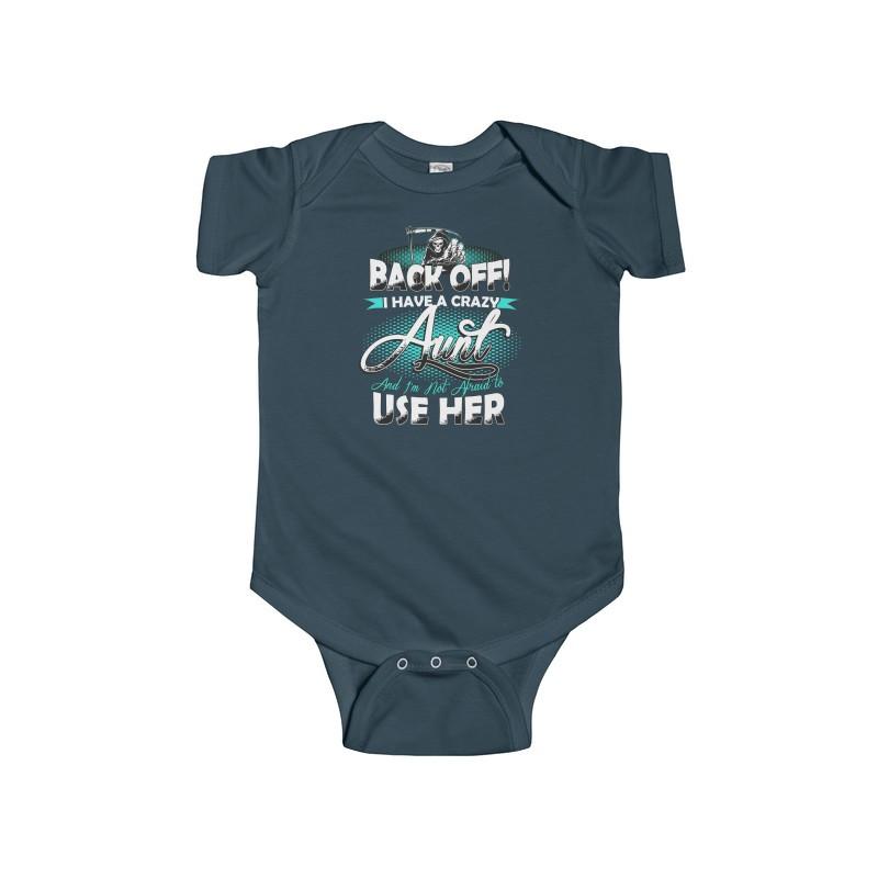 Infant Fine Jersey Bodysuit Back Off Aunt - Let's Print Big
