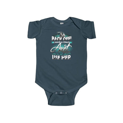 Infant Fine Jersey Bodysuit Back Off Aunt - Let's Print Big