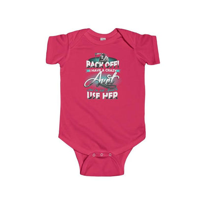 Infant Fine Jersey Bodysuit Back Off Aunt - Let's Print Big