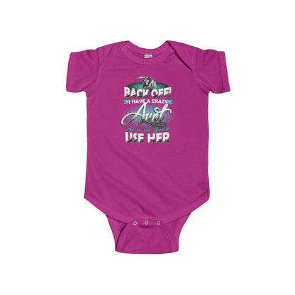 Infant Fine Jersey Bodysuit Back Off Aunt - Let's Print Big