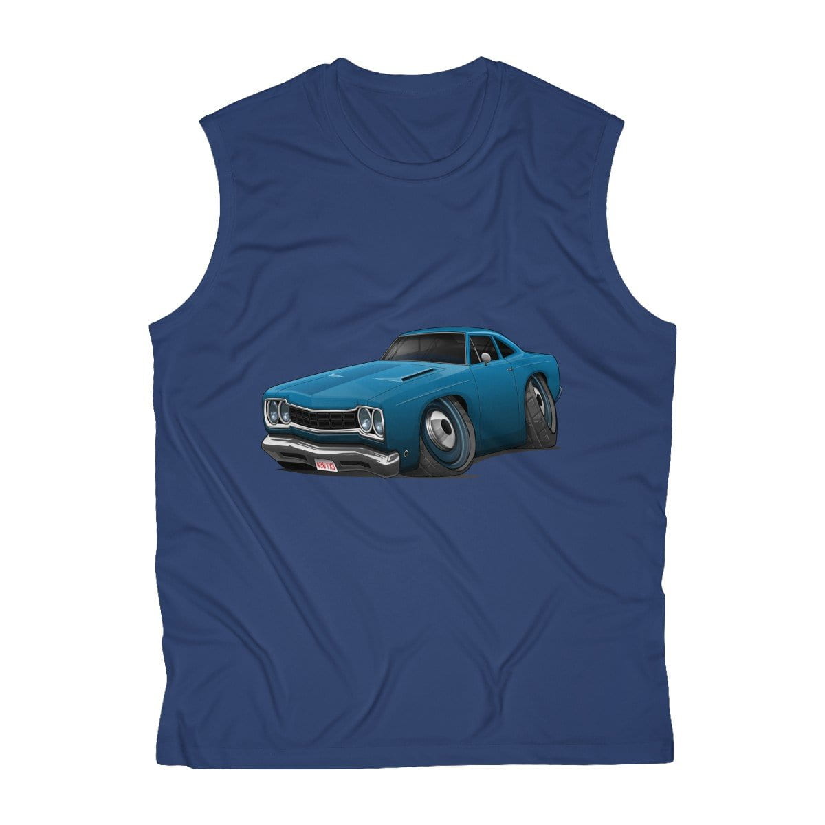 1968 Plymouth Road Runner Car Art Men's Sleeveless Performance Tee