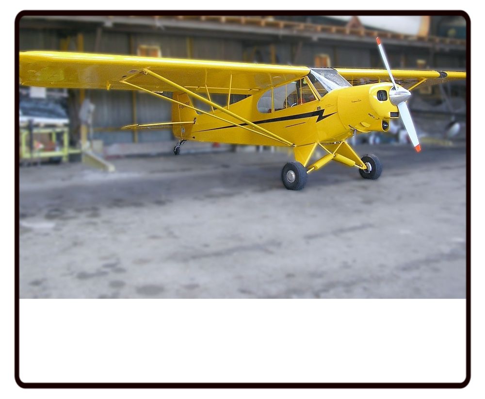 Yellow Piper Cub Desk Mat