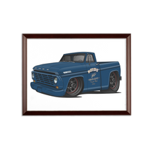 1967 Blue F-100 Sublimation Wall Plaque