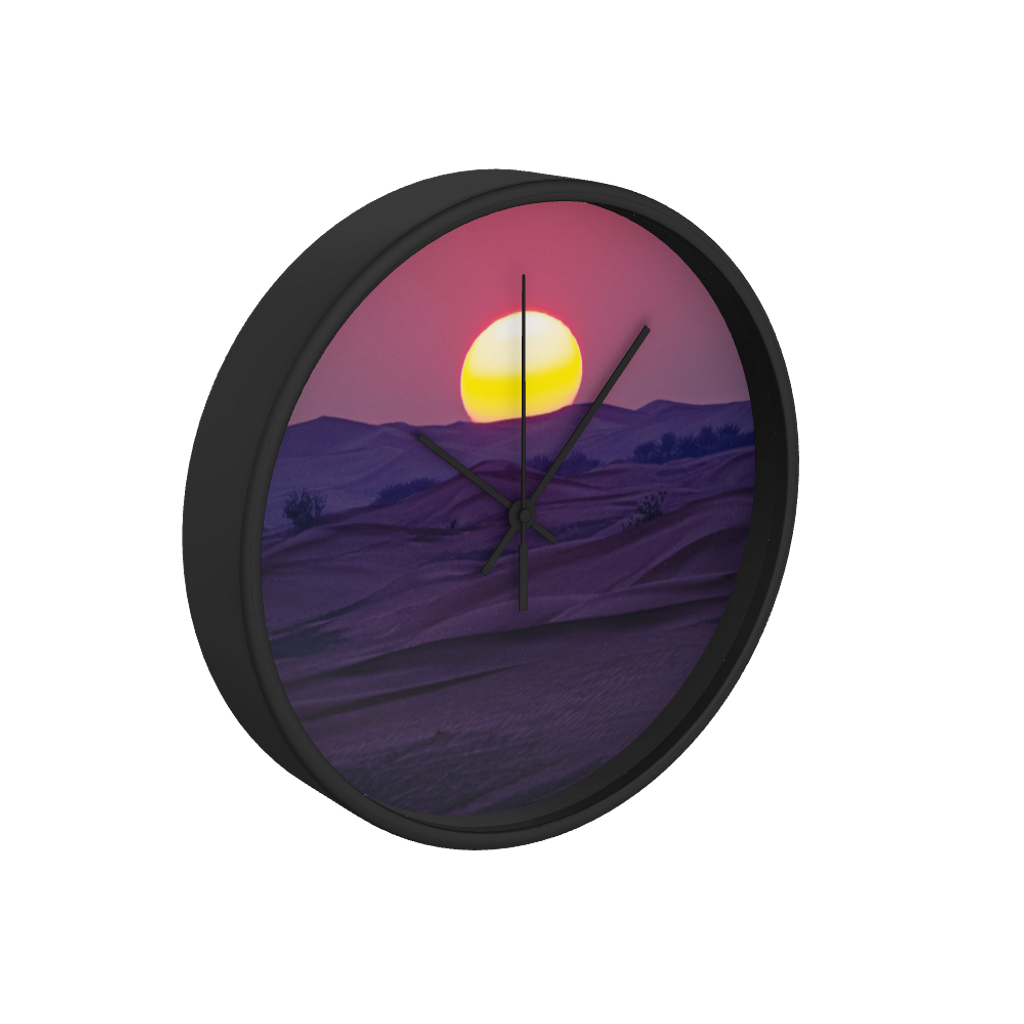 Desert Sunset 10 inch wall clock