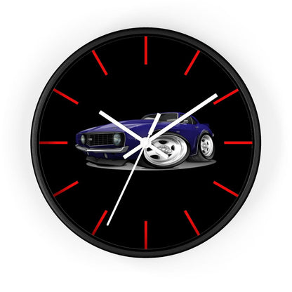 1st Generation Camaro Purple Wall clock