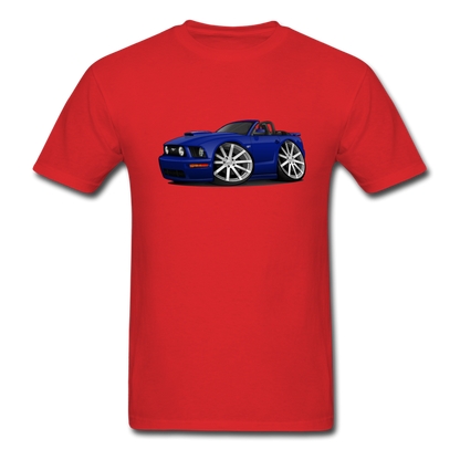Mustang Convertible Men's T-Shirt - red