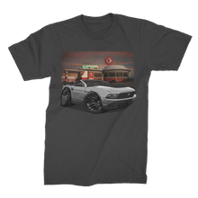 Convertible Mustang Gas Station 2 Premium Jersey Men's T-Shirt