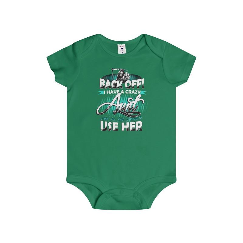 Infant Rip Snap Tee Back Off Aunt - Let's Print Big