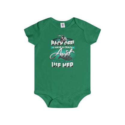 Infant Rip Snap Tee Back Off Aunt - Let's Print Big
