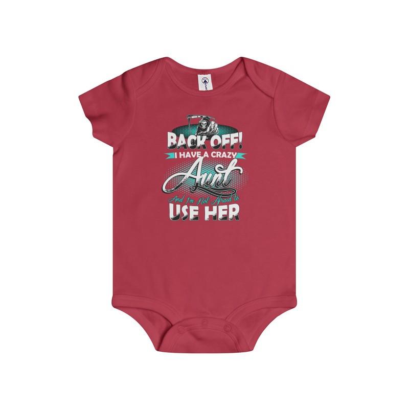 Infant Rip Snap Tee Back Off Aunt - Let's Print Big