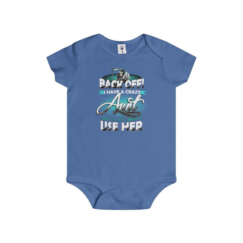 Infant Rip Snap Tee Back Off Aunt - Let's Print Big