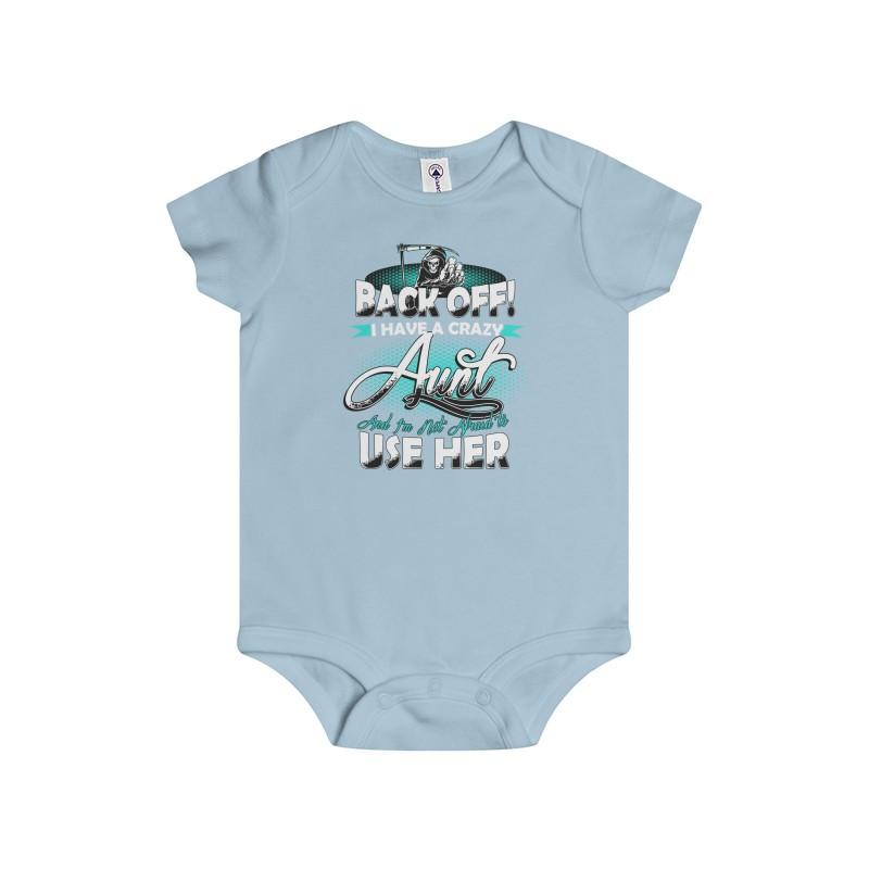 Infant Rip Snap Tee Back Off Aunt - Let's Print Big