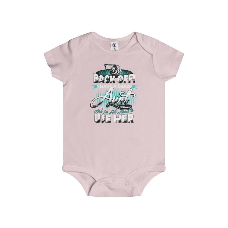 Infant Rip Snap Tee Back Off Aunt - Let's Print Big