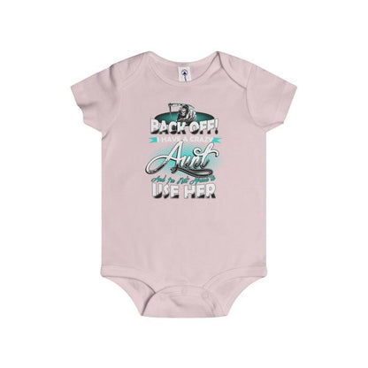 Infant Rip Snap Tee Back Off Aunt - Let's Print Big