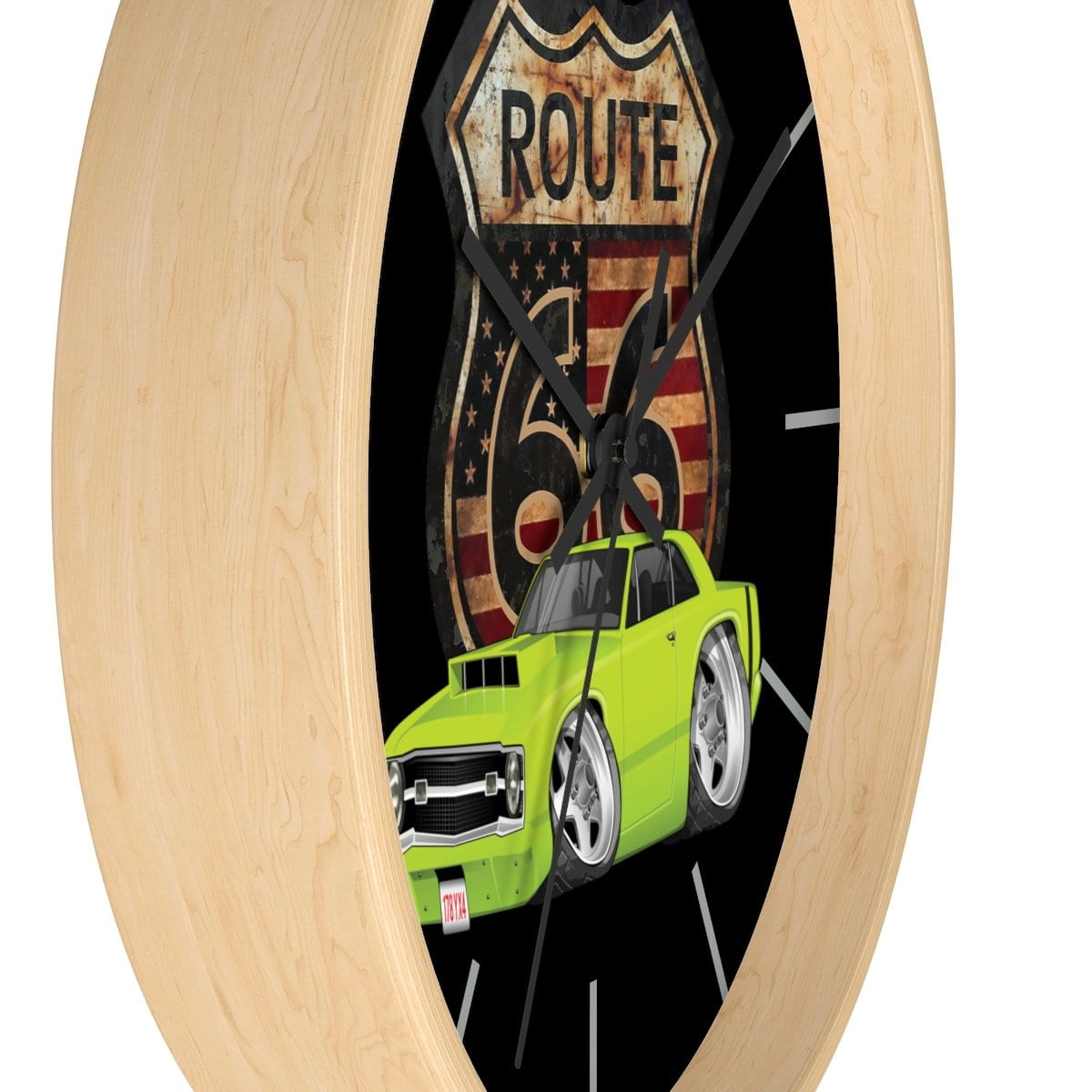 1969 Dart Route 66 Car Art Wall clock