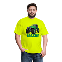 Green Jeep Rocktoy Rock Climber Men's T-Shirt - safety green