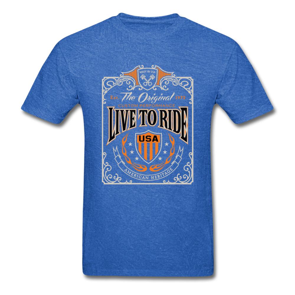 Live to Ride Men's T-Shirt - mineral royal