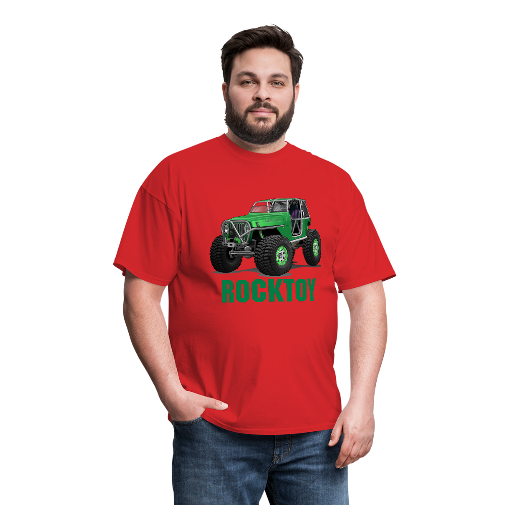 Green Jeep Rocktoy Rock Climber Men's T-Shirt - red