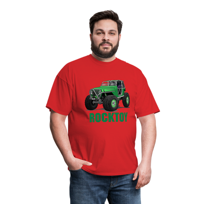 Green Jeep Rocktoy Rock Climber Men's T-Shirt - red