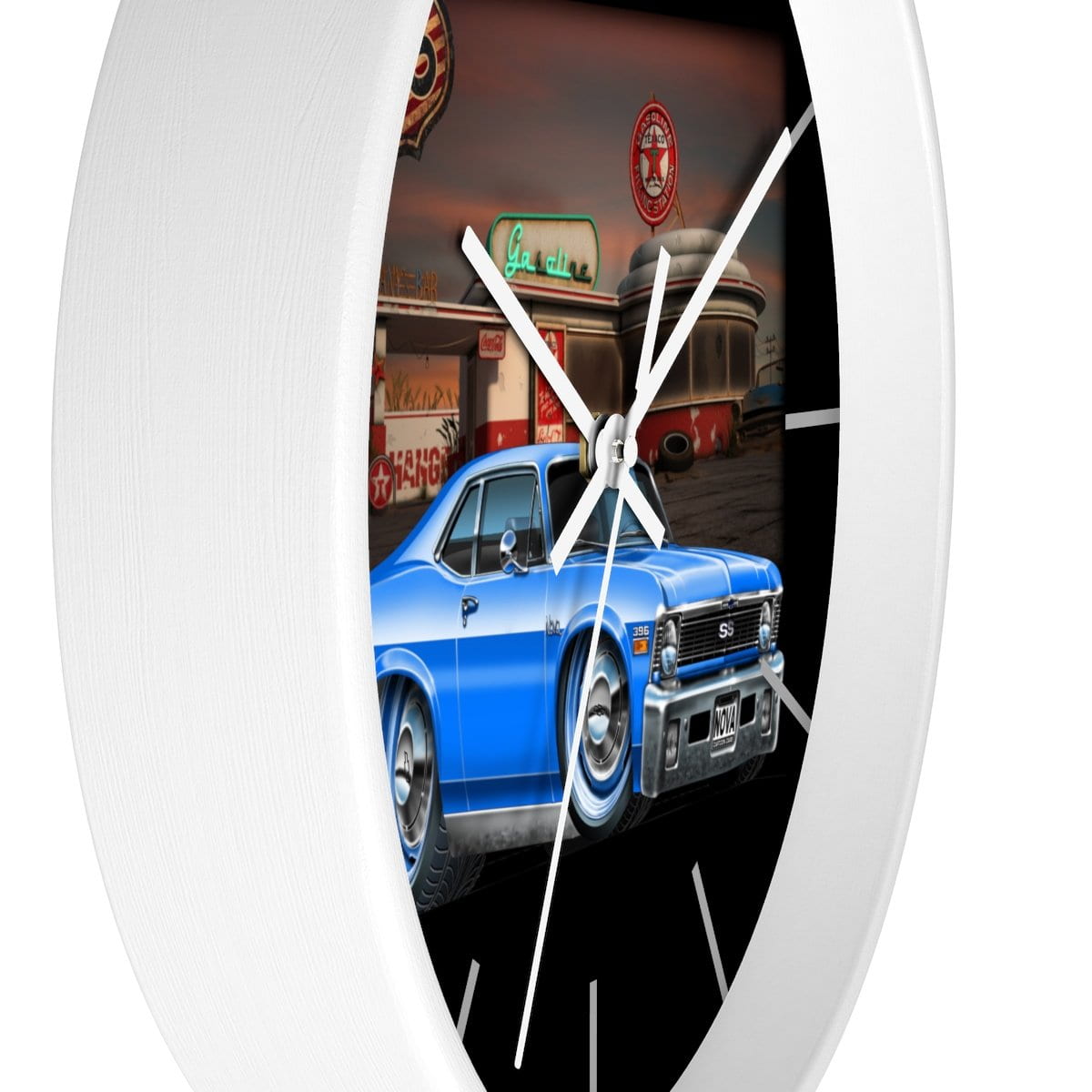 1971 Chevi Nova Texaco Wall clock