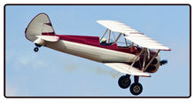 Red and White Stearman Biplane Desk Mat