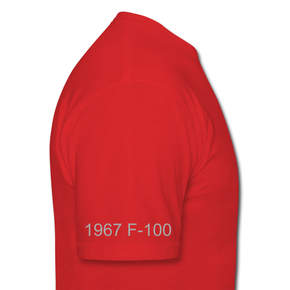 1967 Ford F-100 Men's T-Shirt - red