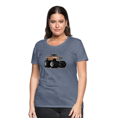 1986 Chevrolet 4x4 Pickup Truck Car Art Women’s Premium T-Shirt - heather blue