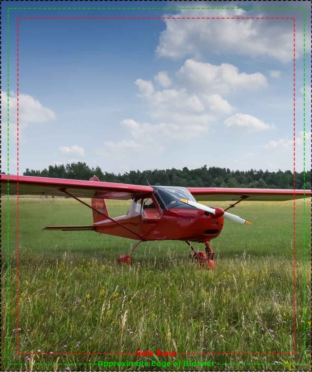Red Plane On the Grass Blanket