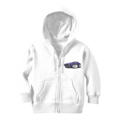 1st Generation Purple Camaro Classic Kids Zip Hoodie