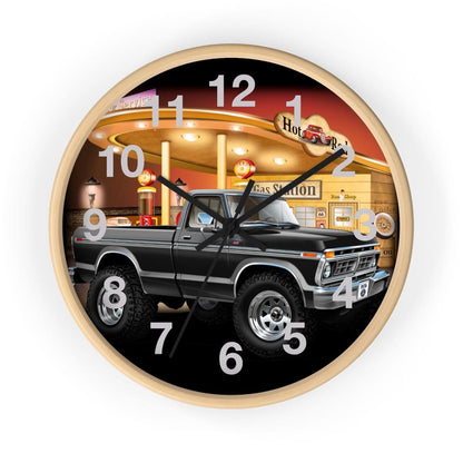1976 F-150 Ranger XLT 4x4 Pickup Truck Wall clock
