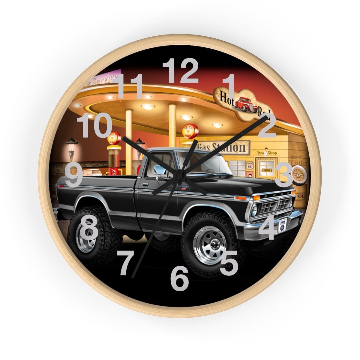 1976 F-150 Ranger XLT 4x4 Pickup Truck Wall clock – Let's Print Big