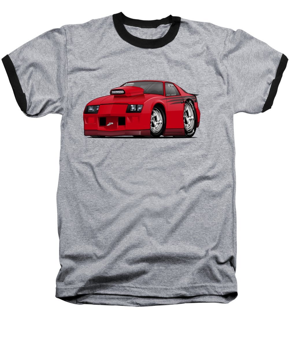 3rd Generation Camaro Drag Car - Baseball T-Shirt