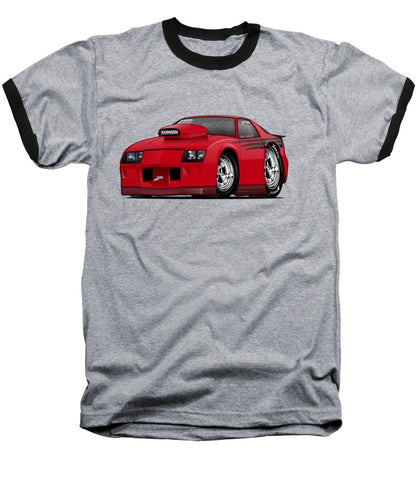 3rd Generation Camaro Drag Car - Baseball T-Shirt