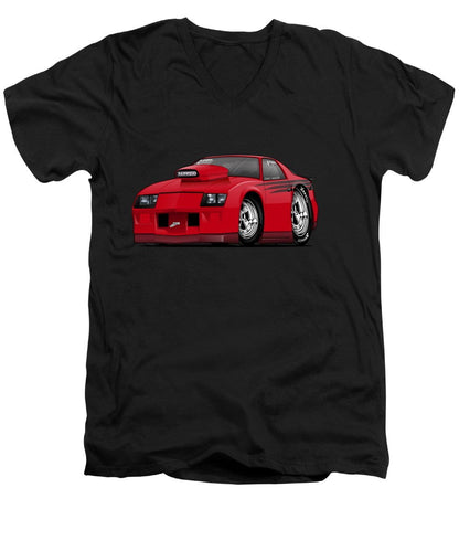 3rd Generation Camaro Drag Car - Men's V-Neck T-Shirt